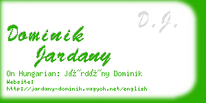 dominik jardany business card